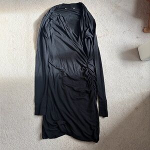 Banana Republic Elegant Black Long Sleeve Dress